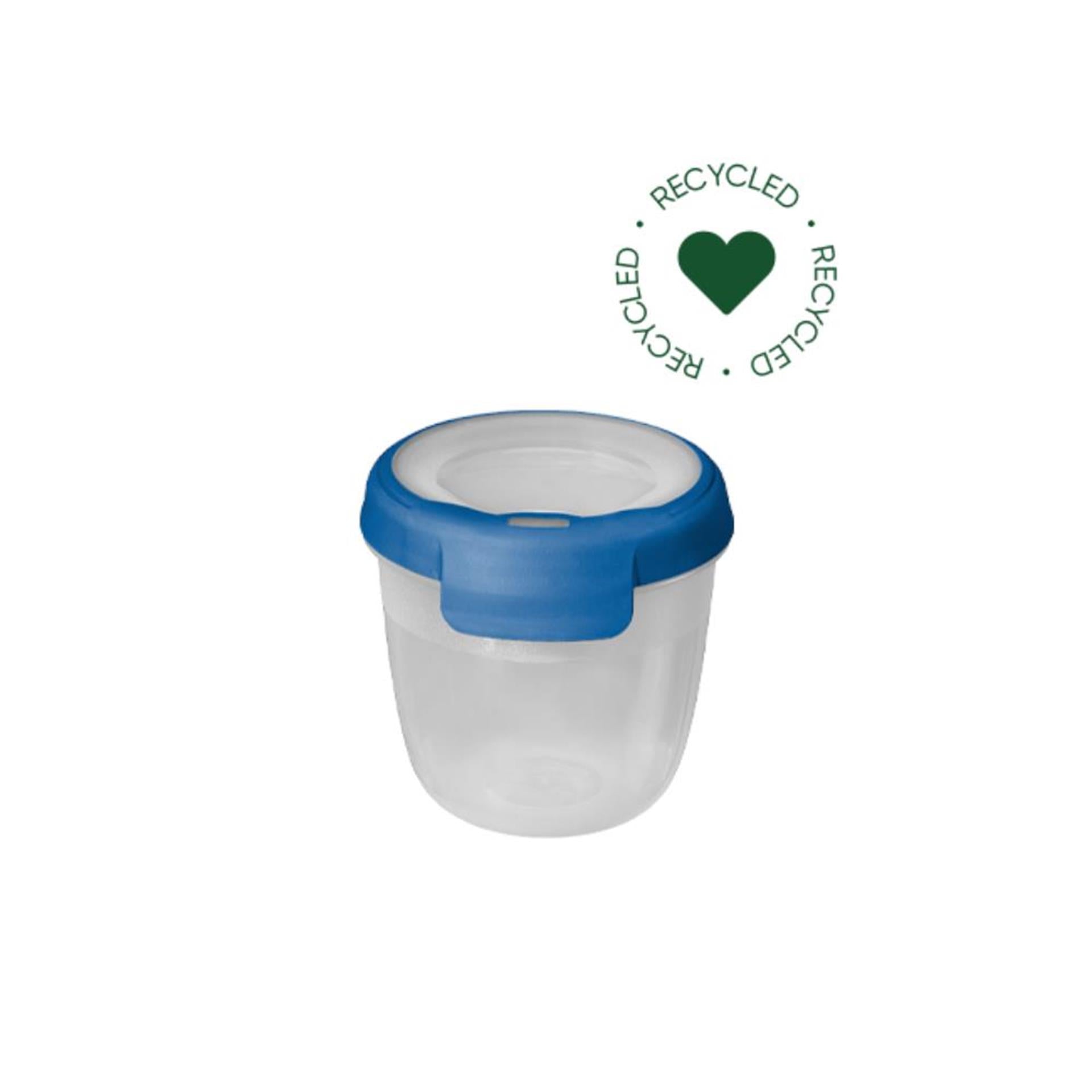 Curver grand chef vershoudbak rond 0,4l transparant donkerblauw