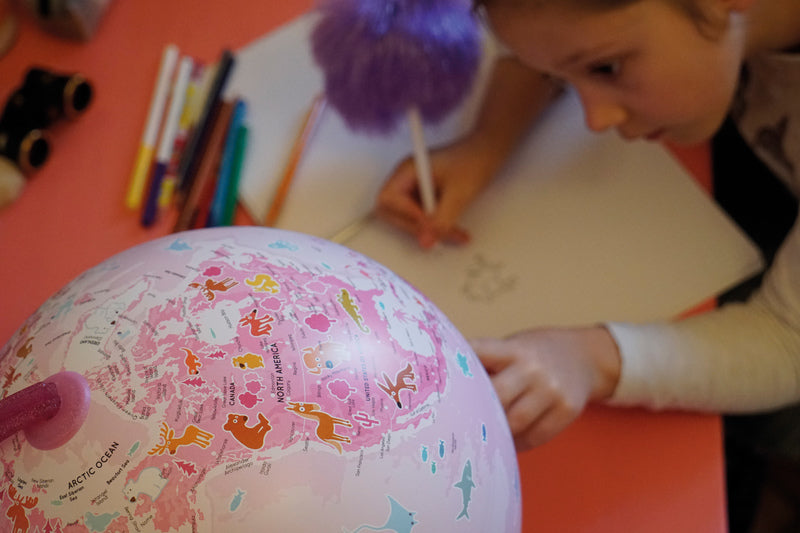 Sfeer nr-0331imim-nl wereldbol denkbeeldig 30 cm met verlichting