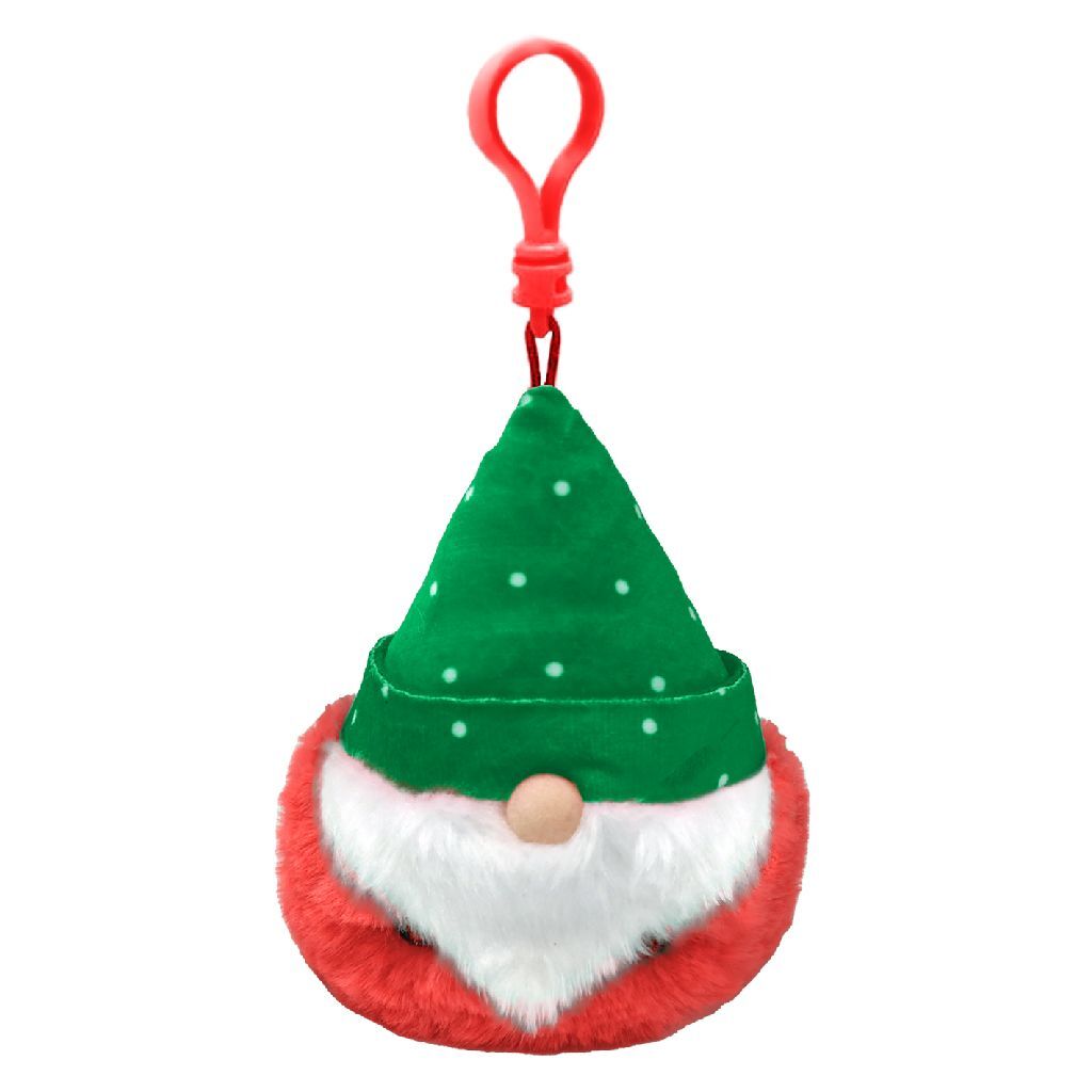Ty Beanie Boo's Clip Kerstkabouter Turvey, 7 cm