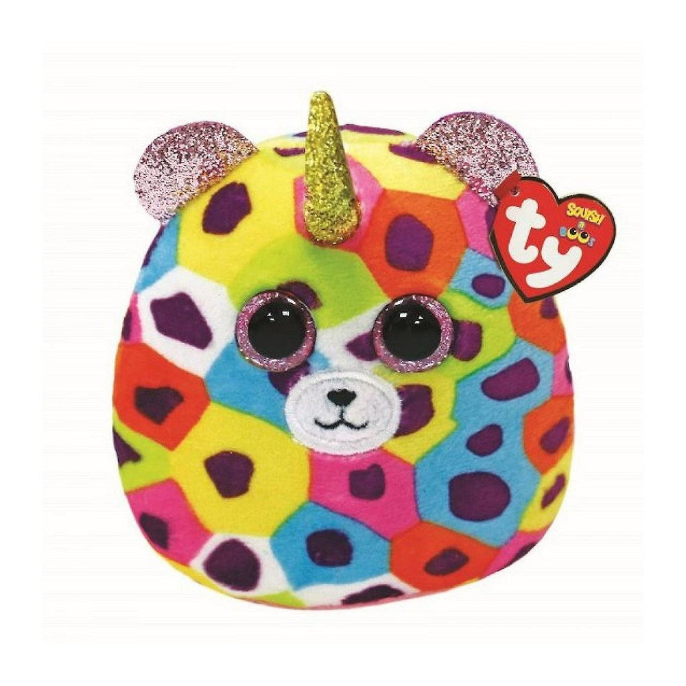 Ty squish a bookussen knuffel luipaard giselle 8 cm