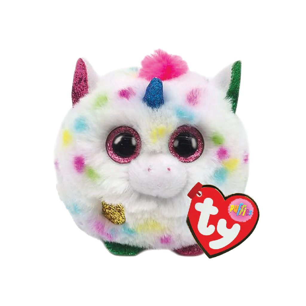 Ty beanie ty teeny puffies harmonie eenhoorn, 10 cm