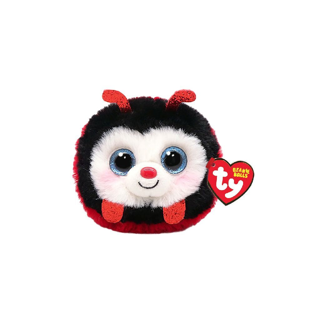 Ty beanie ty teeny puffies izzy lieveheersbeestje, 10 cm