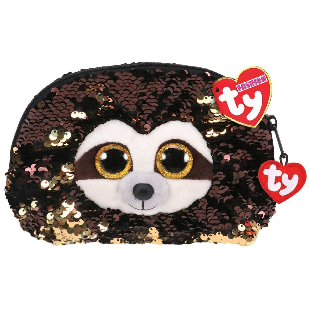 Ty fashion handtas luiaard hanger 20 cm bruin goud