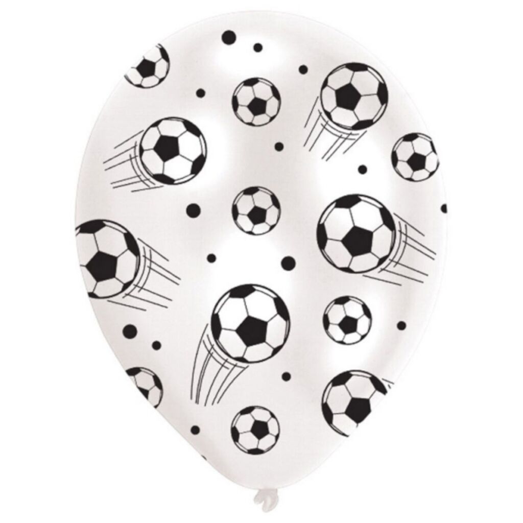 Basic voetbalballonnen 27,5 cm 6 stuks
