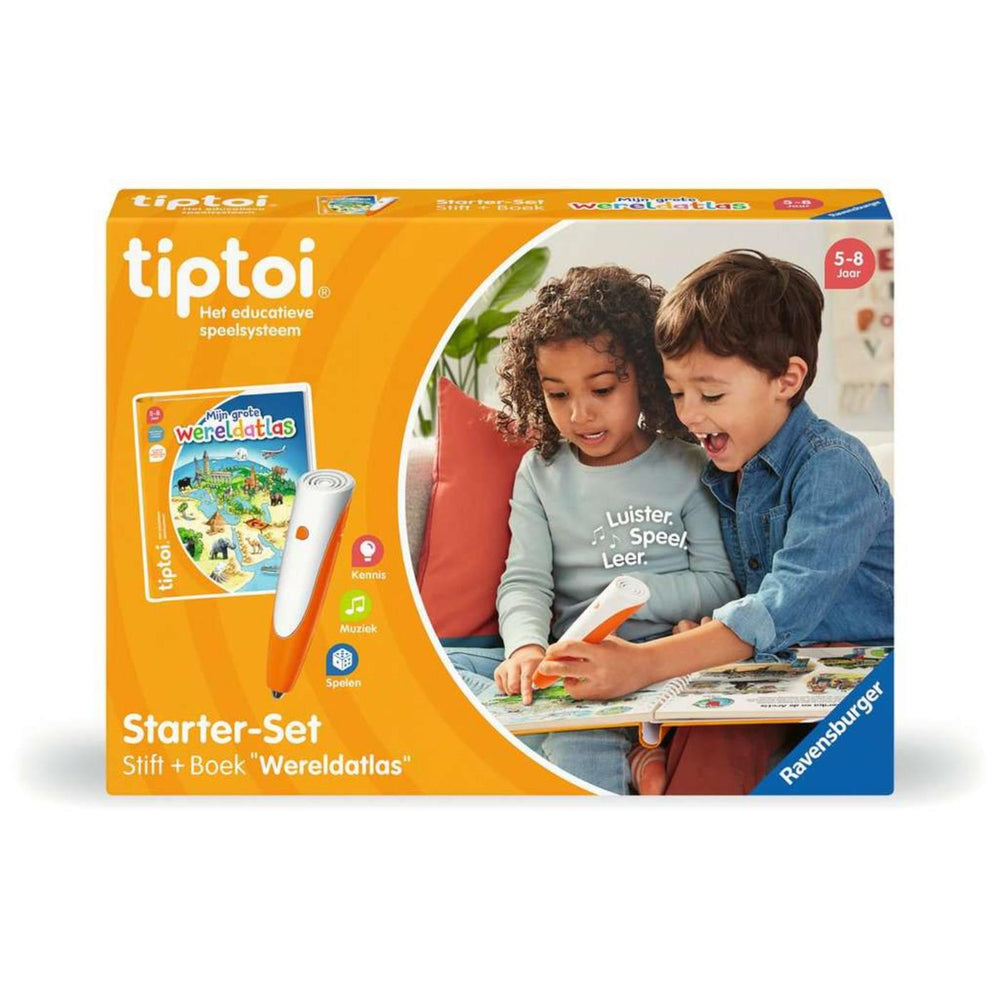 Ravensburger tiptoi starter set wereldatlas - interactief voor 5-8 jaar - educatief