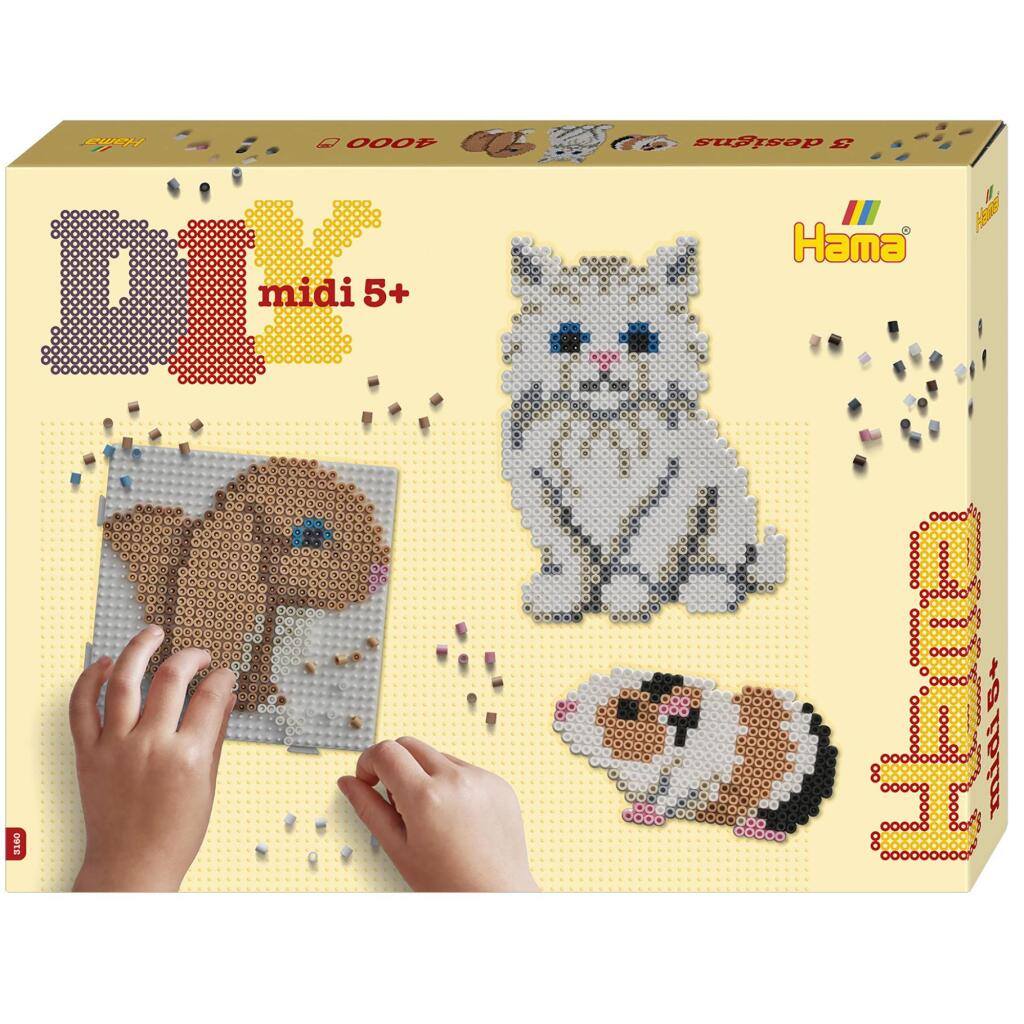 Hama strijkkralen 4000 stuks effectieve dieren