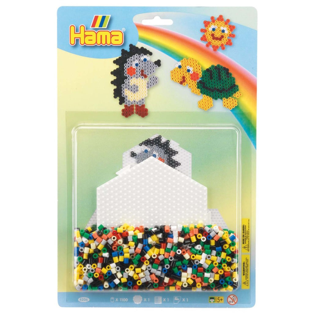 Hama strijkkralen dierenset 1100 stuks