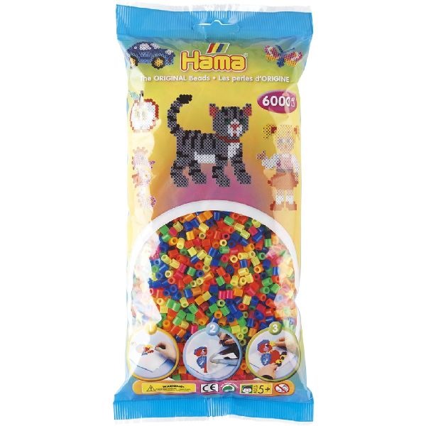 Hama 20551 strijkkralen neon 6000 stuks