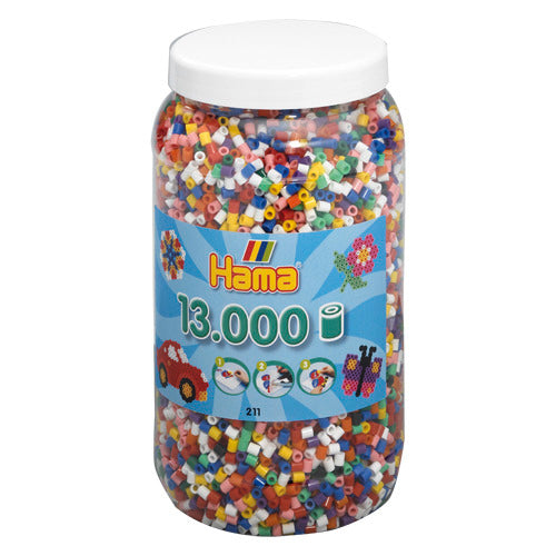 Hama strijkkralen ton met 13000 stuks primair | 2 stuks