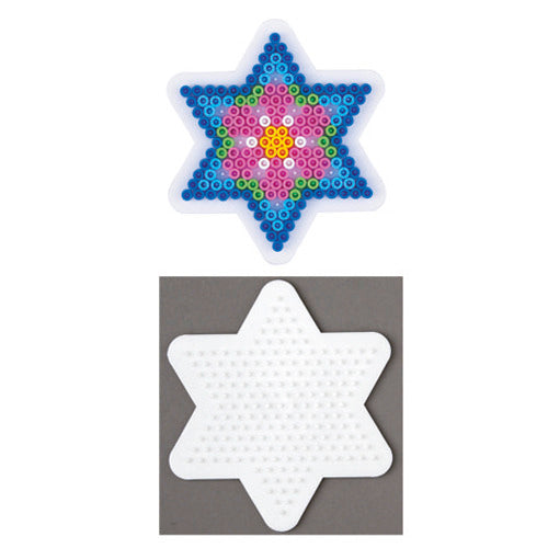 Hama strijkkralen grondplaat ster klein wit | 10 stuks
