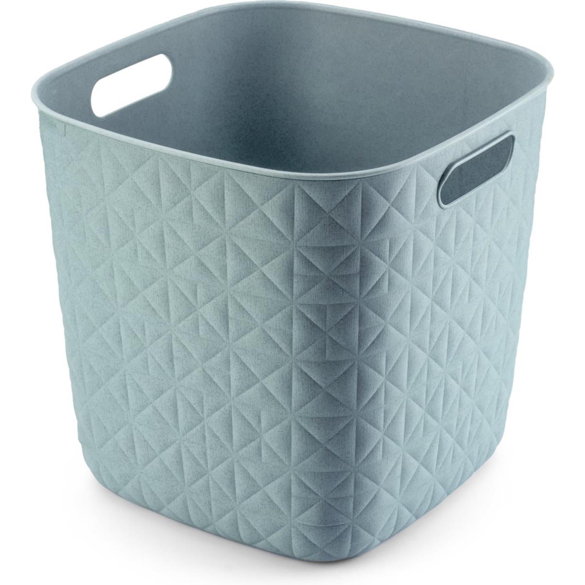 Curver softex opbergmand kubus 15l blauwgroen