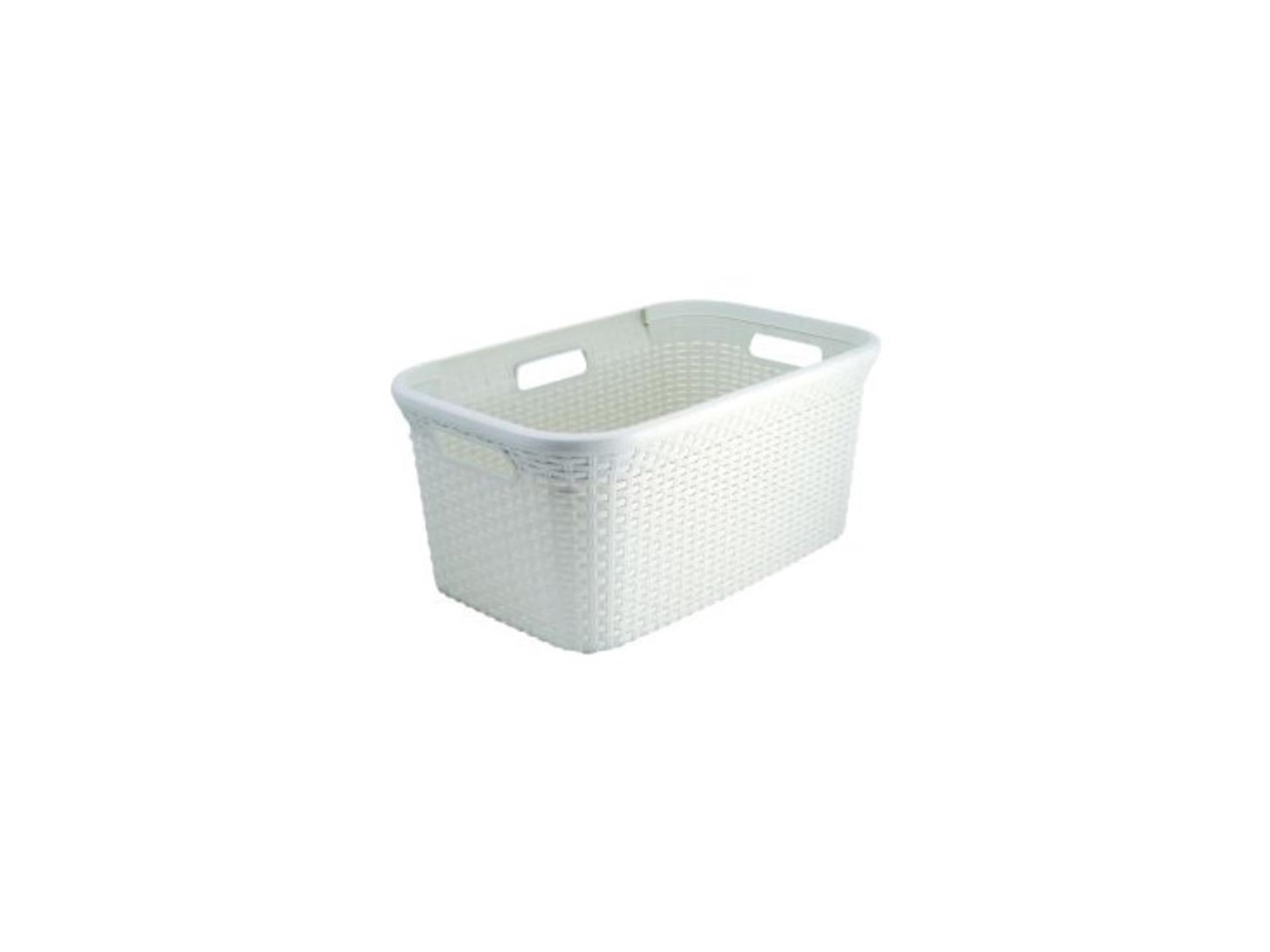 Curver stijl wasmand 45 l vintage wit