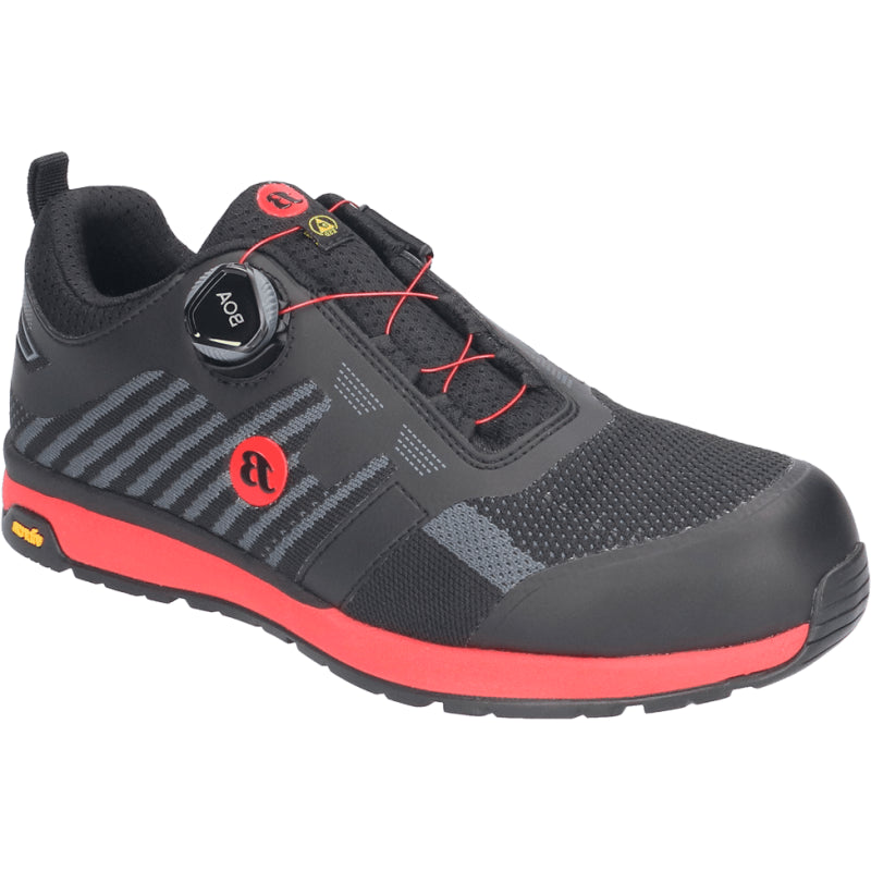 Bata werkschoen radiance vibe s3 boa | zwart rood | maat 42 - 8712843696983