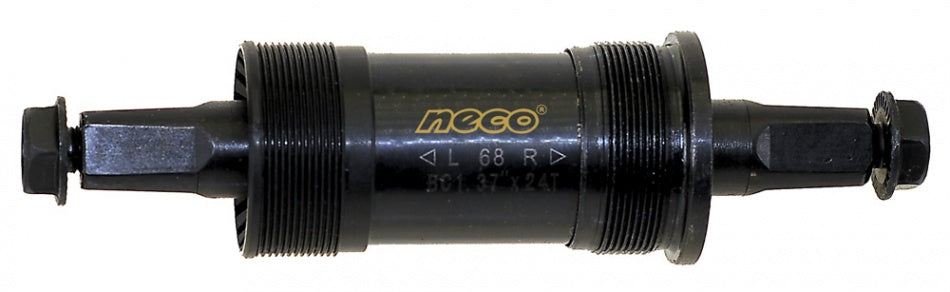 Boîtier de pédalier Neco 127,5 mm. Filetage BSA