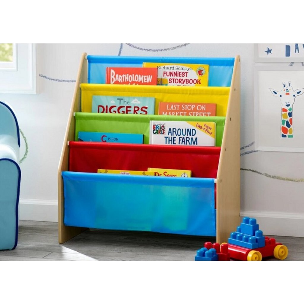 Delta kinderen tb84452gn houten boekenrek veelkleurig