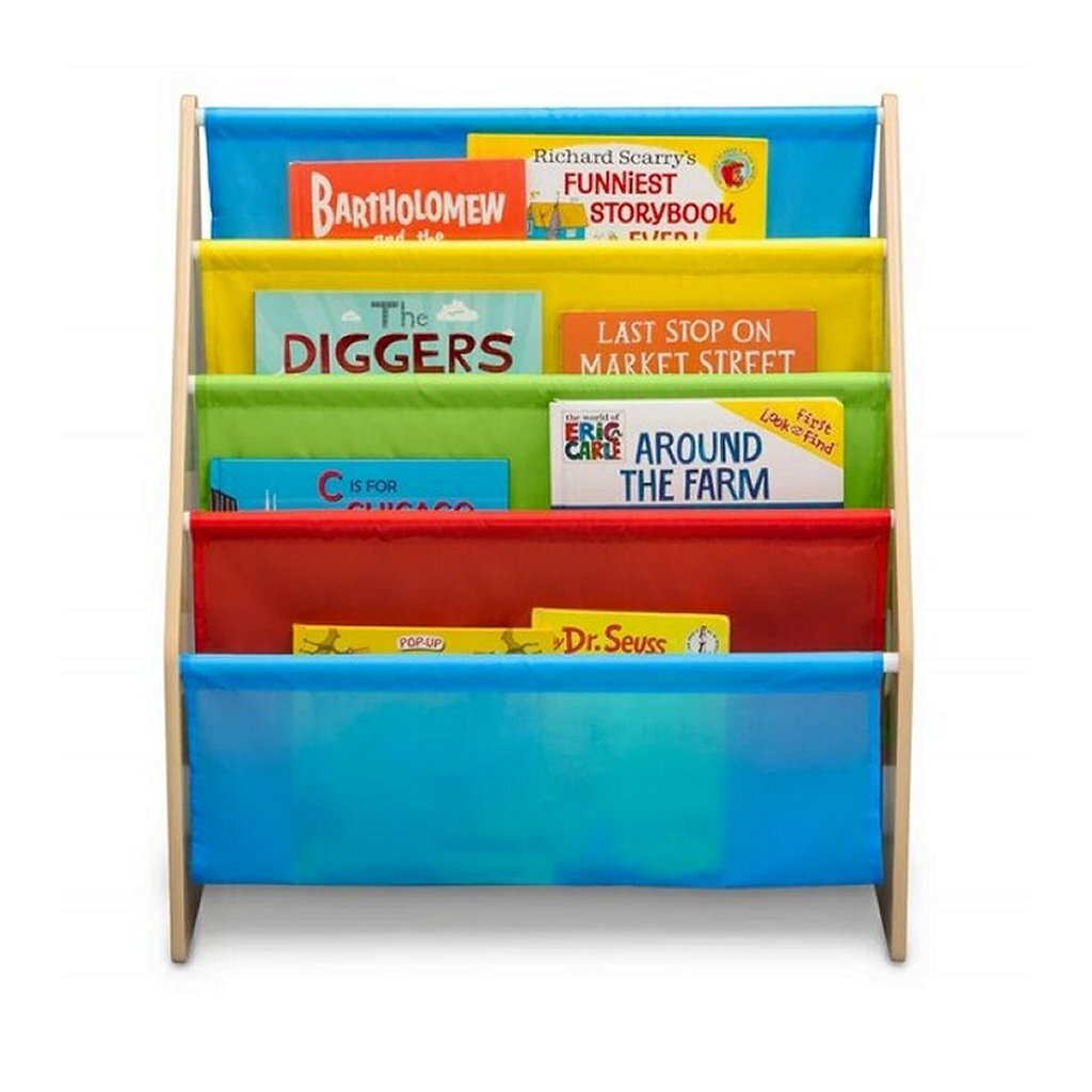 Delta kinderen tb84452gn houten boekenrek veelkleurig