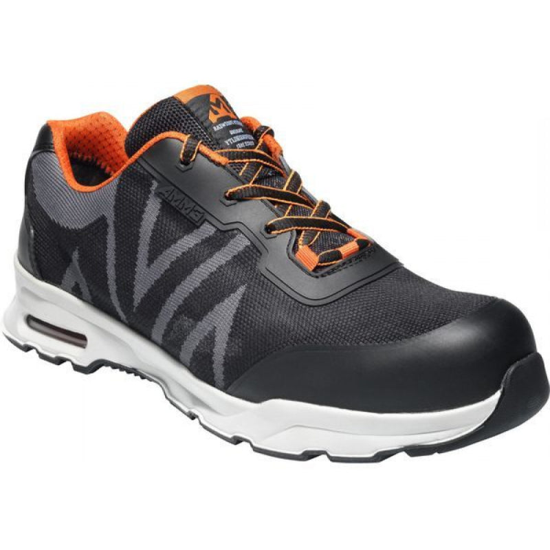 Emma werkschoen boston d laag s1p | zwart grijs | maat 47 - 8715316138270