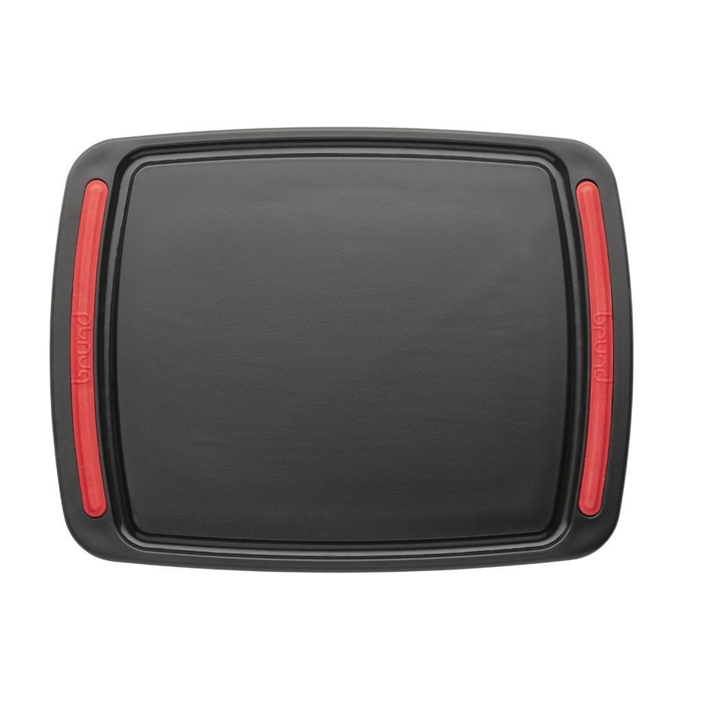 Brund Brund Easy Cut Snijplank 26x20x0,8 cm Zwart Rood