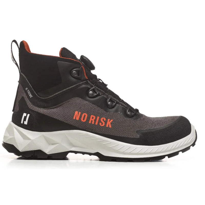 No risk x-treme mid fls grey 1057.06 s3l | grijs zwart | maat 36 - 00.071.070.36