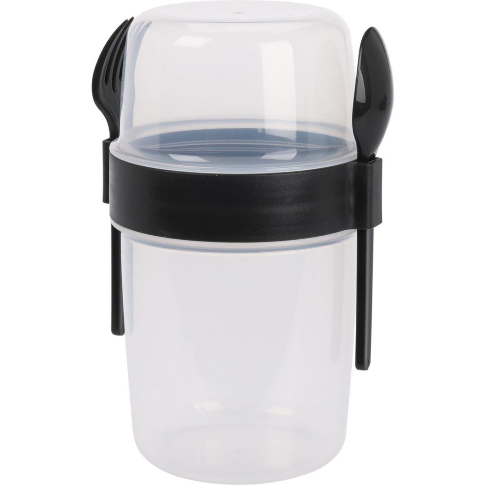 Excellent houseware saladebeker kunststof met bestek 1100ml