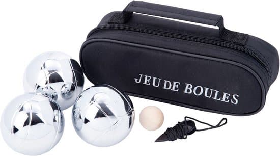 Engelhart longfield jeu de boules spelt 3 metalen ballen in tas