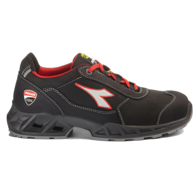 Diadora werkschoen shark engine low 181226 s3s | zwart rood | maat 44 - 8053607618484