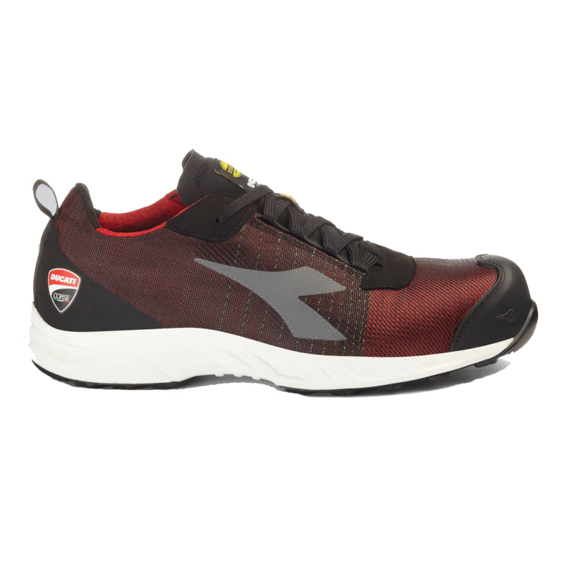 Diadora werkschoen fly motor mtx 181222 low s1pl | rood wit | maat 48 - 8053607818662