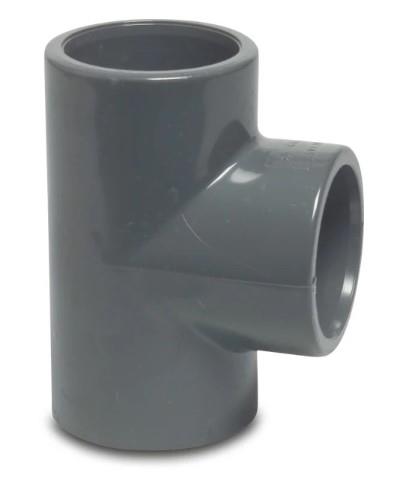 Pvc t-stuk 25mm 90° 16 bar kiwa