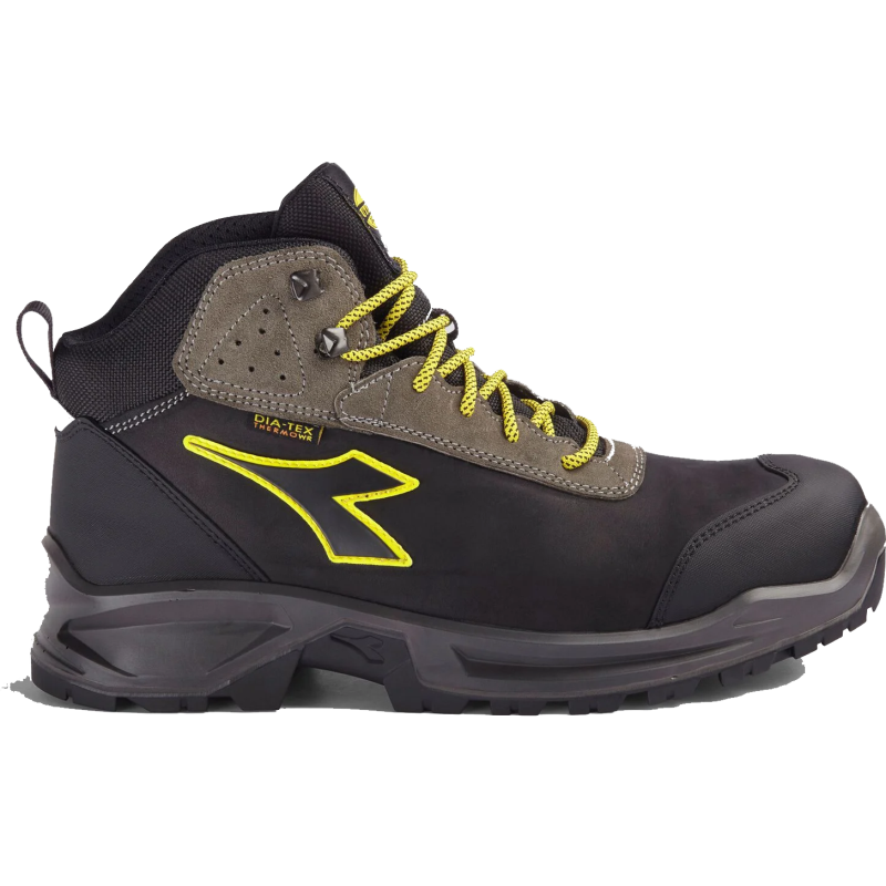Diadora werkschoen sport diatex mid 181120 s3 (zwart grijs) | zwart staal grijs | maat 35 - 8053607613403