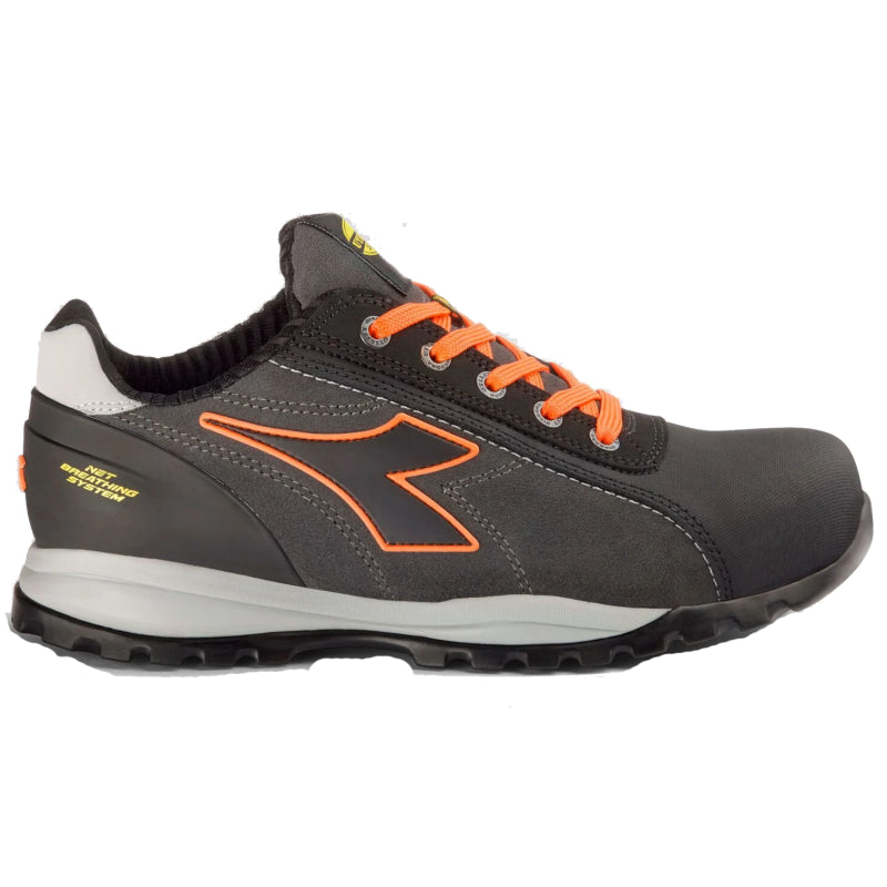Diadora werkschoen glove net laag pro 181124 s3 grijs oranje | grijs oranje | maat 46 - 8053607615421