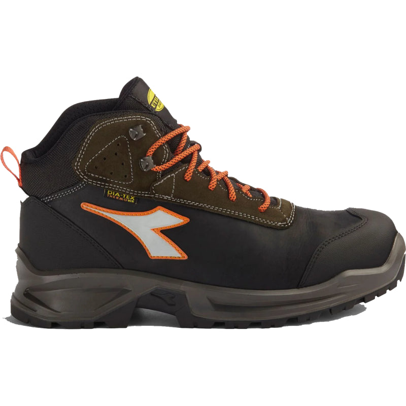 Diadora werkschoen sport diatex 181120 mid s3 (zwart groen) | zwart groen | maat 39 - 8053607615902