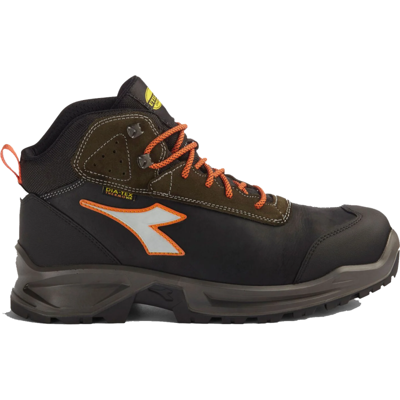 Diadora werkschoen sport diatex 181120 mid s3 (zwart groen) | zwart groen | maat 35 - 8053607615865