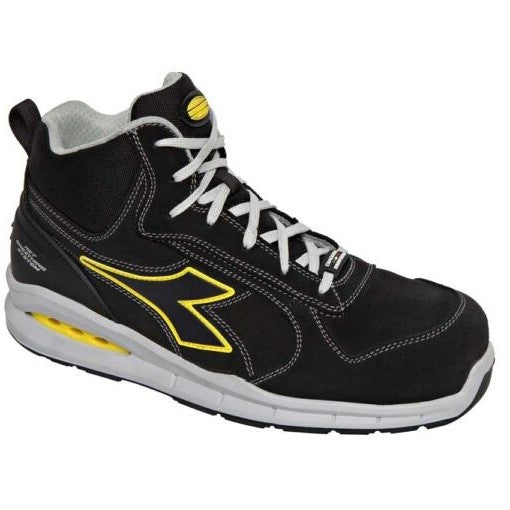 Diadora werkschoen run net ab mid s3s 181149 | zwart zwart c0200 | maat 47 - 8053607623525