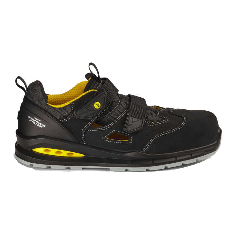 Diadora werkschoen run net sandaal 181144 s1ps c4663 | black anthracite c4663 | maat 45 - 8053607621606