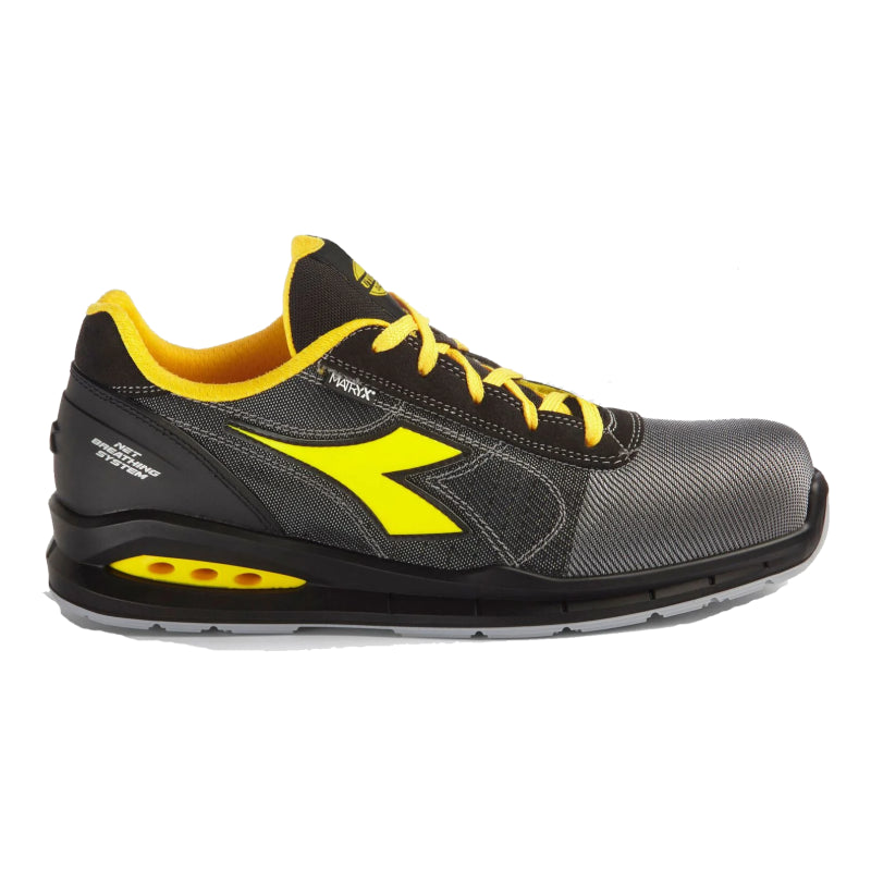 Diadora werkschoen run net ab matryx low 181145 s1ps c4624 | wind gray black c4624 | maat 36 - 8053607621651
