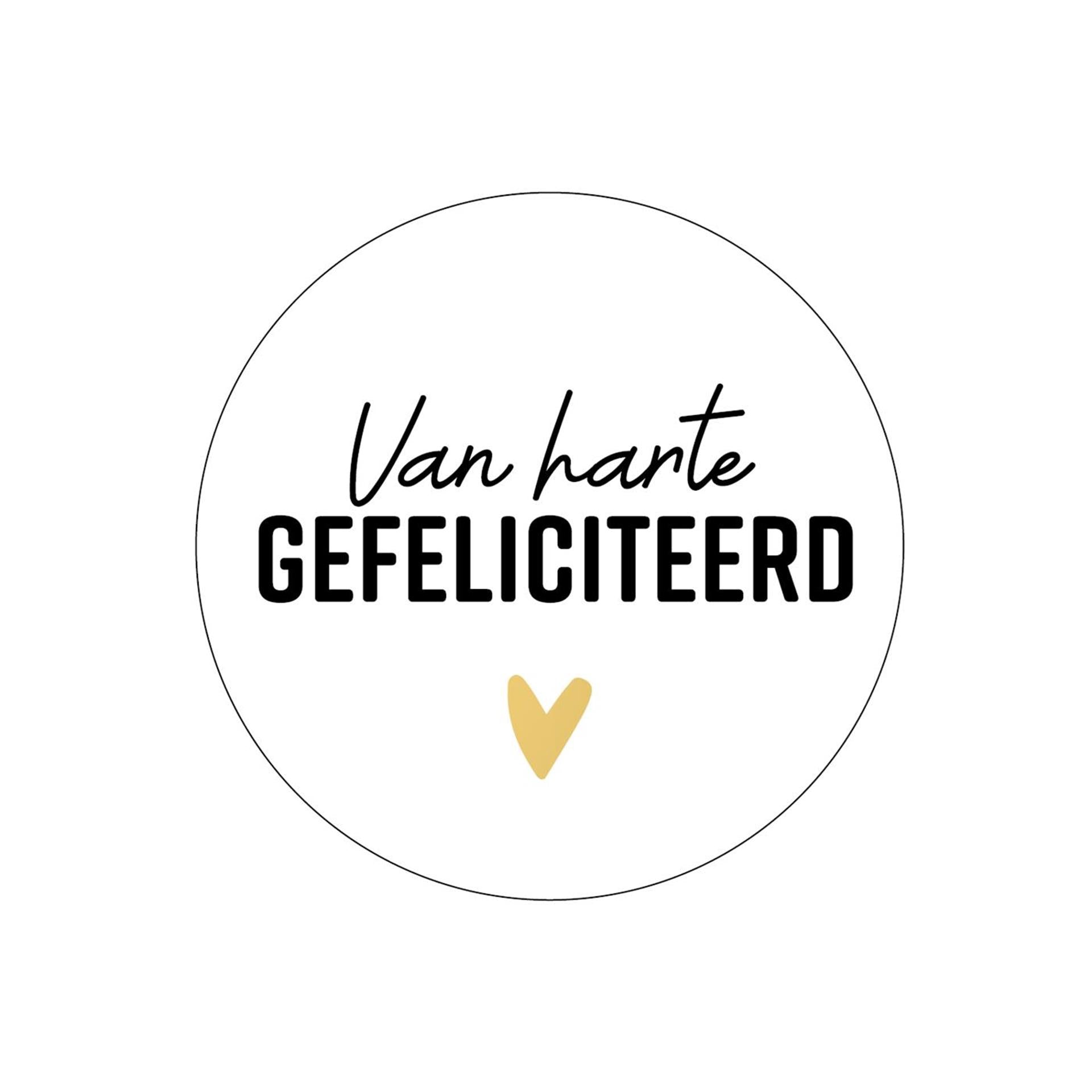 Kassaplan stickers van harte gefeliciteerd ã˜40mm rol a 250 stuks