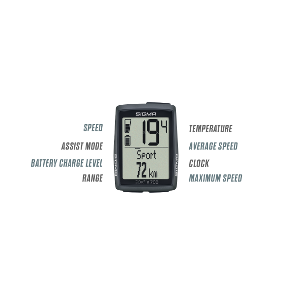 Sigma fietscomputer eoxview 700