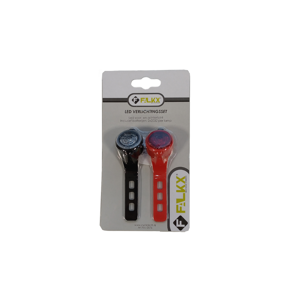 FALKX LED verlichtingsset rond. incl batterijen (hangverpakking)