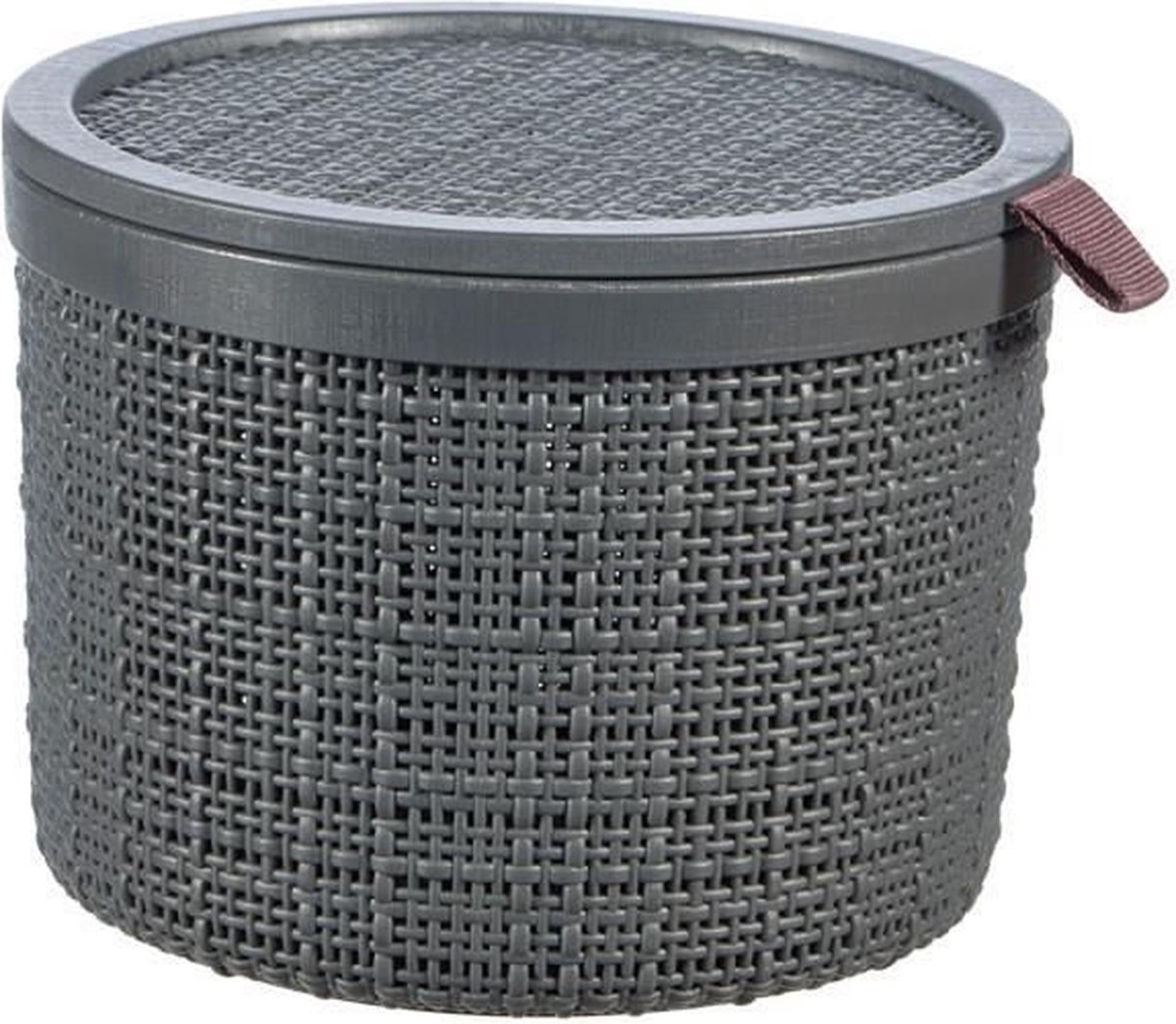 Curver jute mandje rond 2l donkergrijs