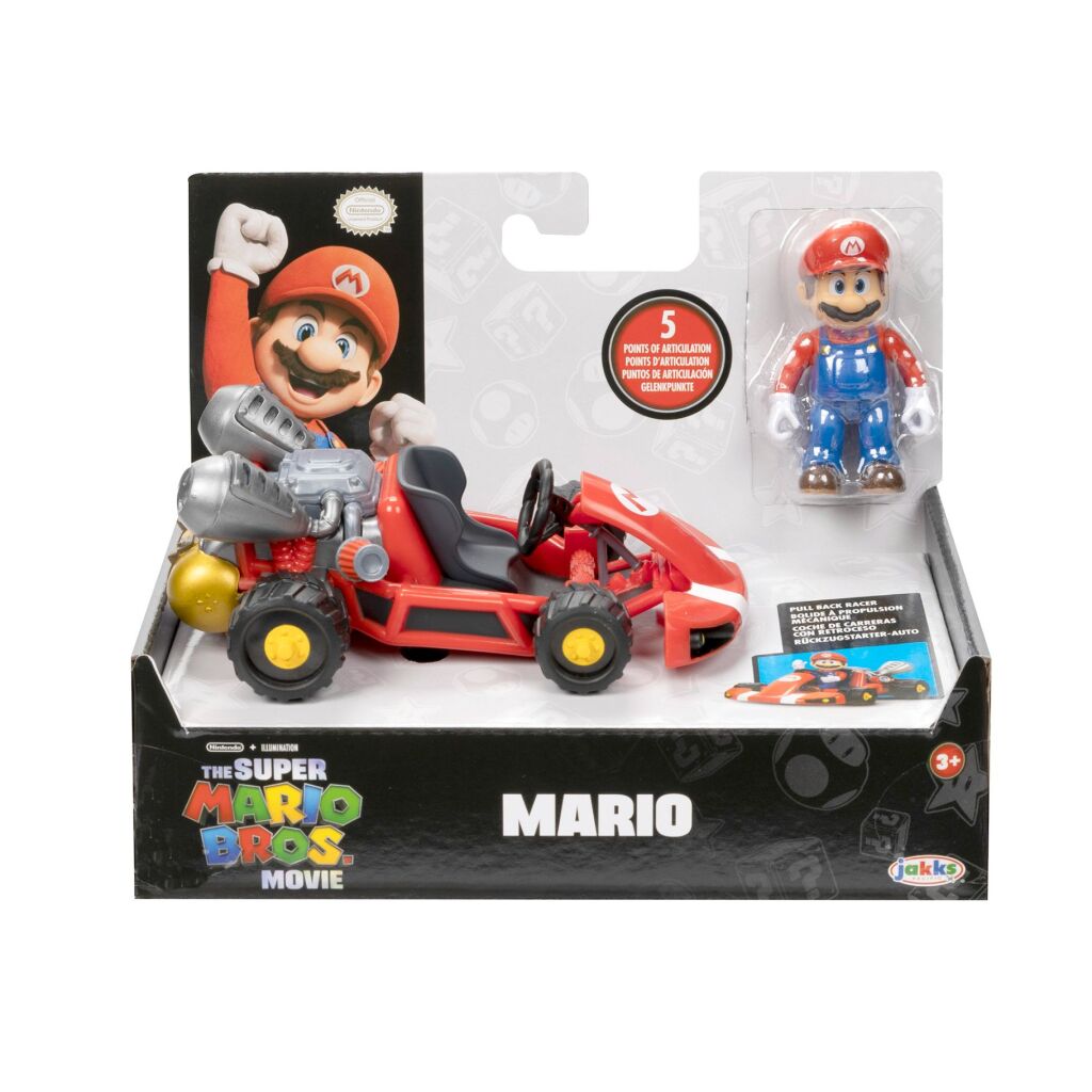 Super Mario film voertuig met figuur
