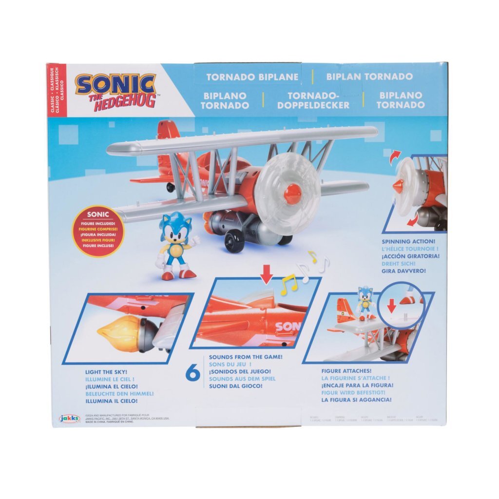 Overige merken sonic tornado tweedekker inclusief 6,5 cm figuur