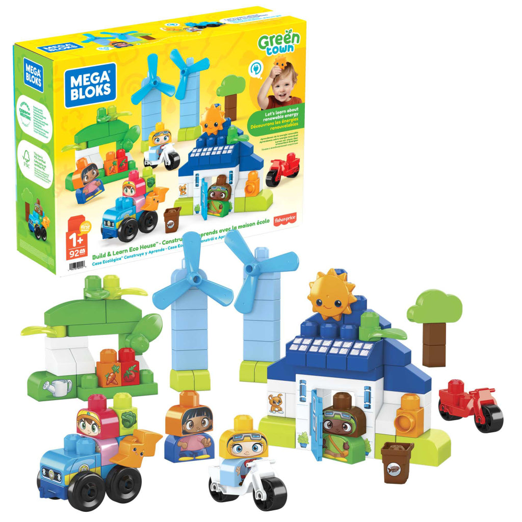 Mega Bloks Groene Stad Bouw en Leer Huis