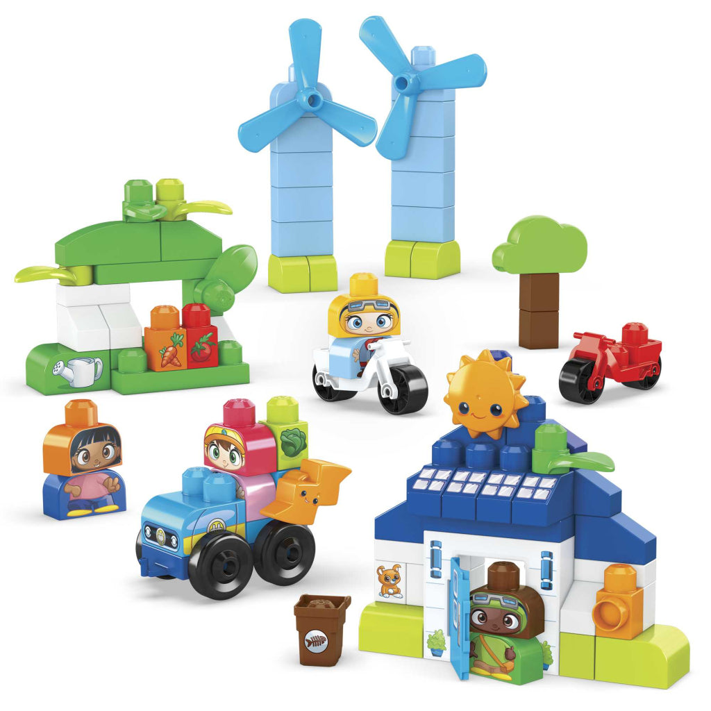 Mega Bloks Groene Stad Bouw en Leer Huis