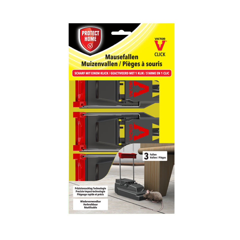 Protect home producten muizenval plastic 3 stuks