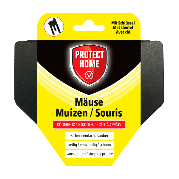 Protect home producten voerdoos muizen plastic plus sleutel