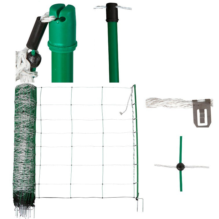 Ako producten schapennet titannet wit groen 108cm x 50m enkele pen