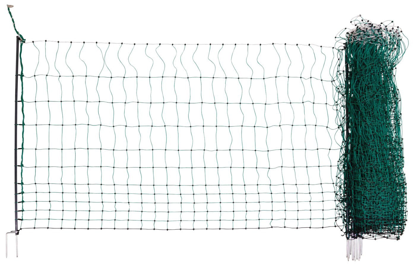 Ako producten kippennet premium 122cm 25m dubbele pen groen wit