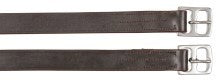 Producten kinderstijgbeugelriem leer zwart 130cm25mm