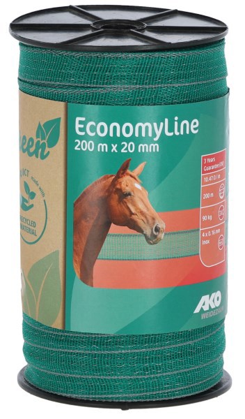Ako producten lint economyline 200m 20mm groen grijs 4x0 16mm