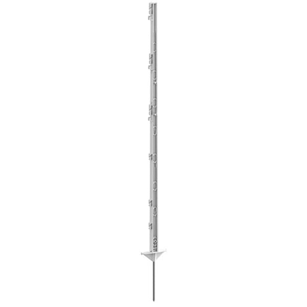 Ako producten expert kunststof paal wit 125cm 5 stuks dubbele voet